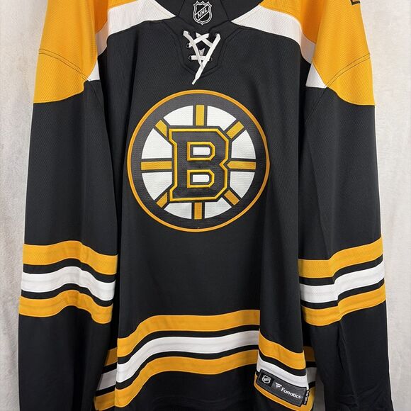 Fanatics Boston Bruins NHL Breakaway Home Jersey Mens Size 5XL NWT - Picture 2 of 7